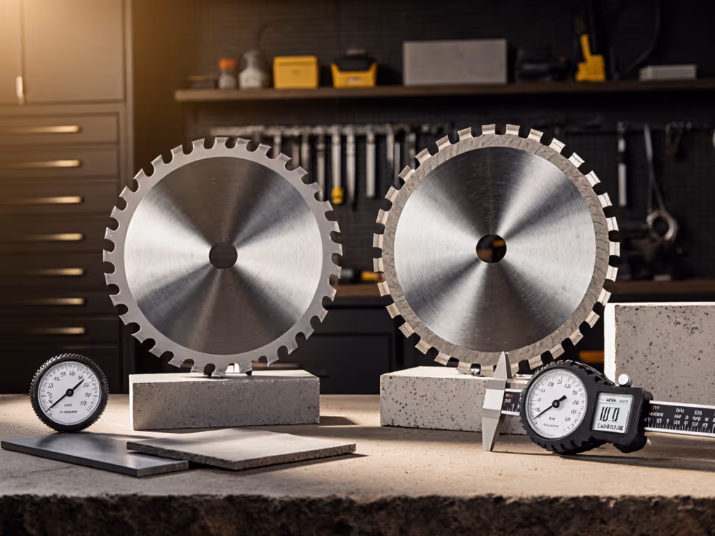 Circular Saw Blades: Metal vs Concrete Cutting Data