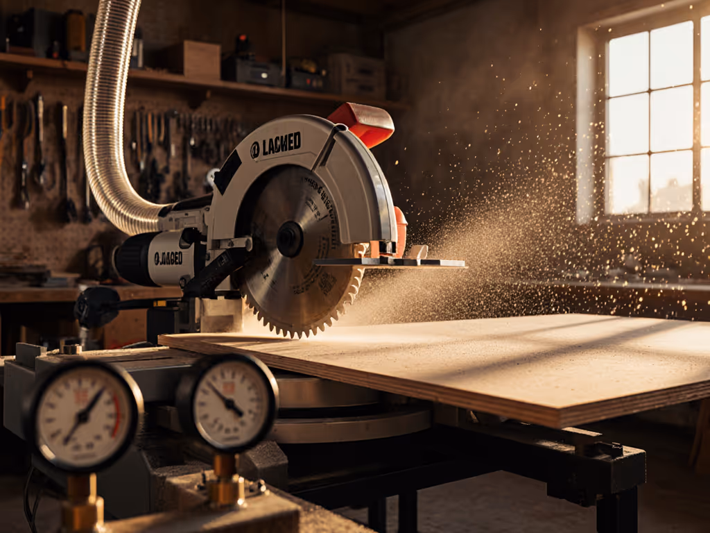 Circular Saw Dust Physics: Capture Sub-100μm Particles
