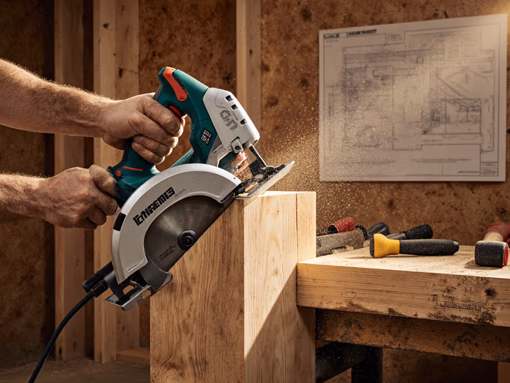 Timber Framing Circular Saw: 60° Bevel Cuts for Large Lumber