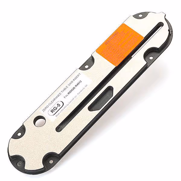 Leecraft Ridgid R4512 Table Saw Zero-Clearance Blade Insert